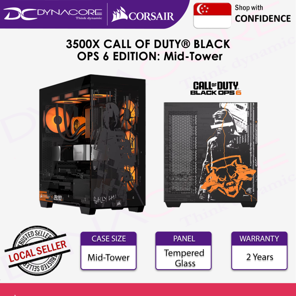 Corsair 3500X CALL OF DUTY® BLACK OPS 6 EDITION: Mid-Tower PC Case ...