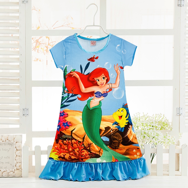 Little mermaid pyjamas childrens hotsell
