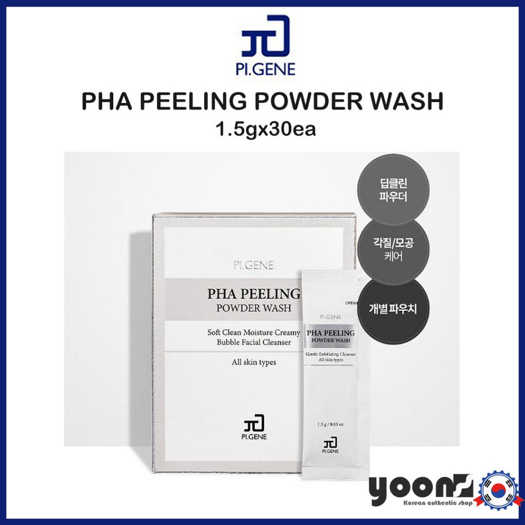 [PI.GENE] PHA PEELING POWDER WASH 1.5g x 30ea_From Korea | Shopee Singapore