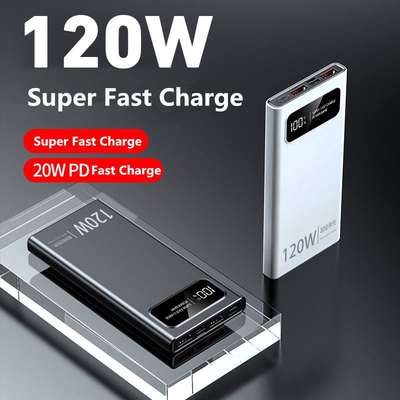 PD 120W ultrathin power bank display