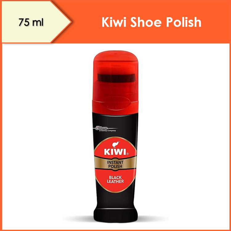 Kiwi Instant Shoe Polish Black Leather 75ml Shopee Singapore