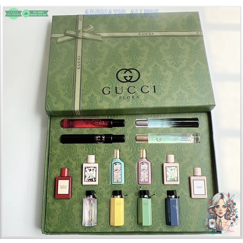 Gucci Flora Perfume Gift Set 14 in 1 (14 x 5ml) | Shopee Singapore
