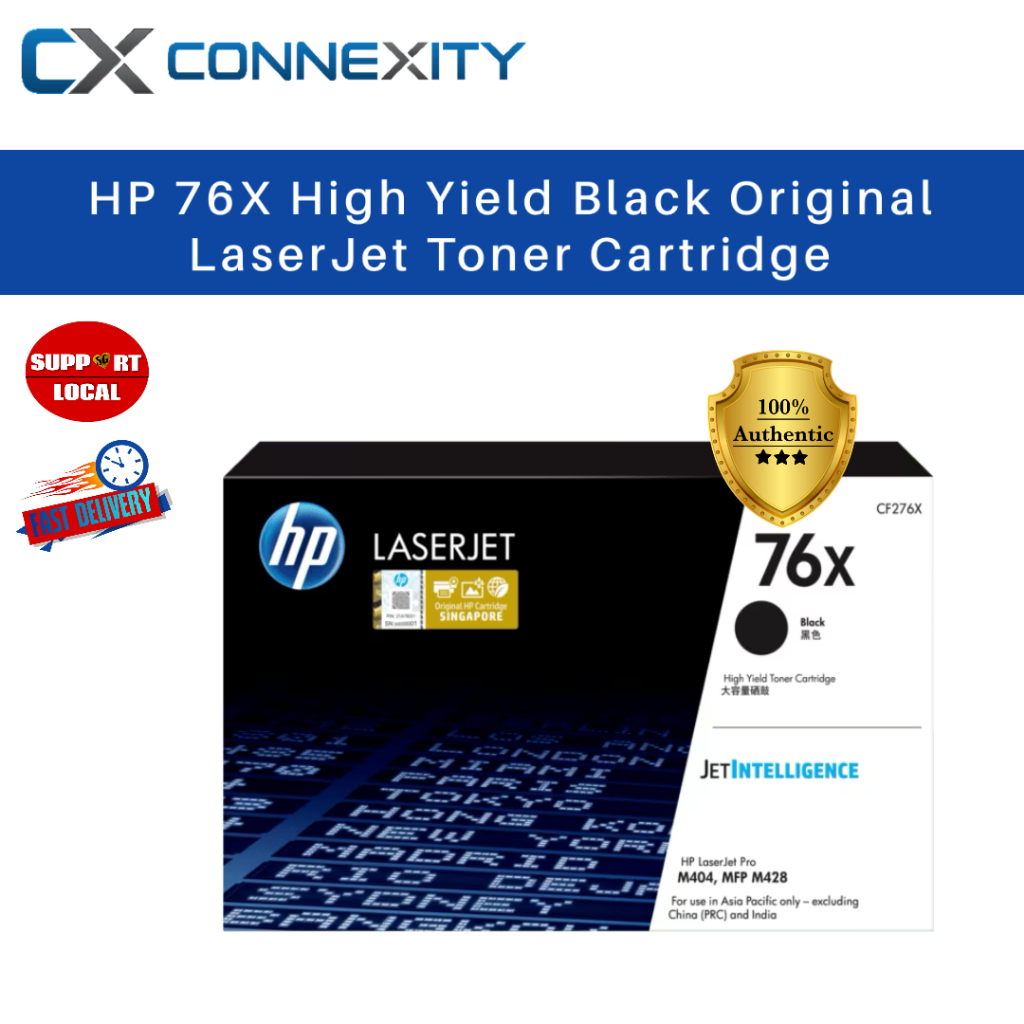 HP 76X High Yield Black Original LaserJet Toner Cartridge (~10,000 ...