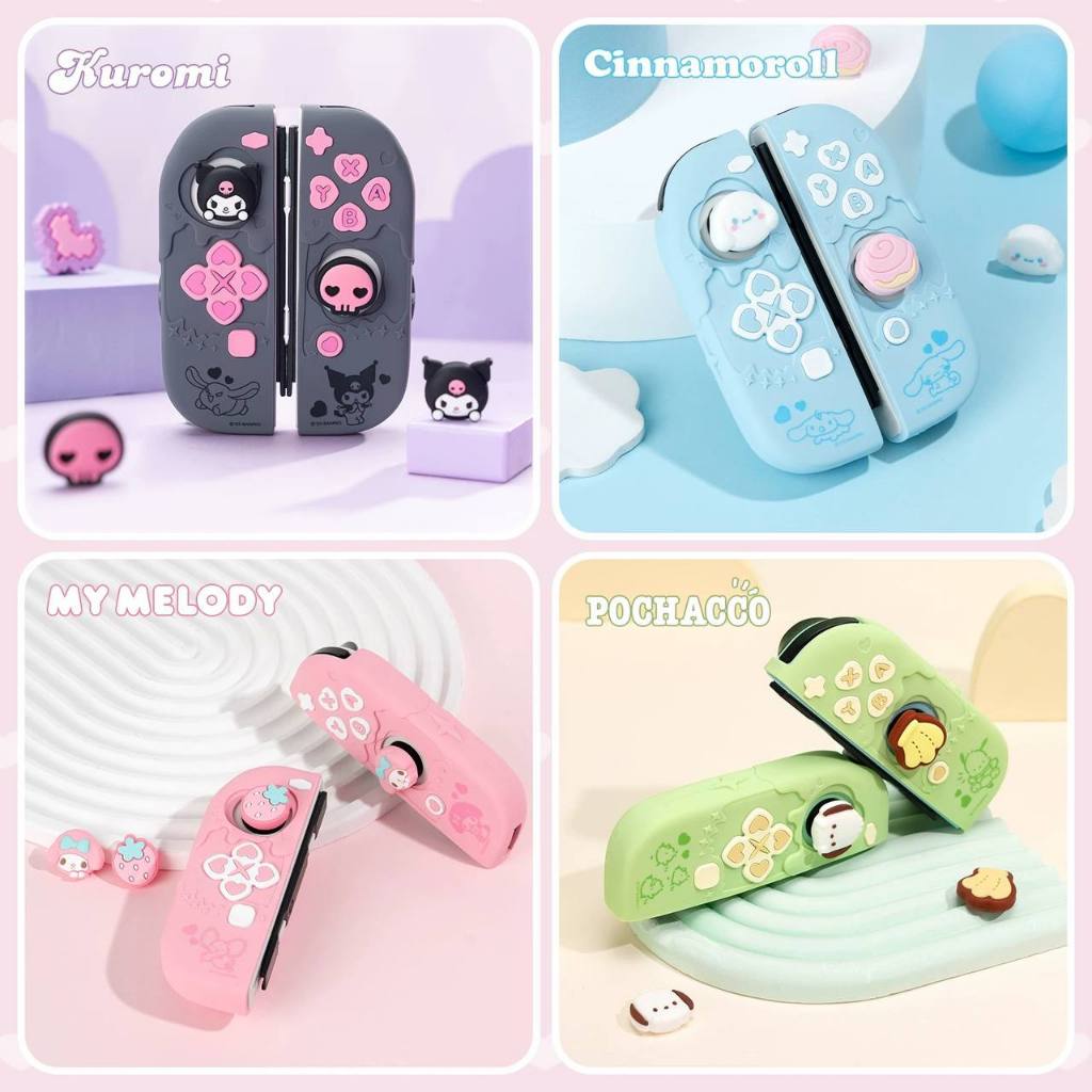 GeekShare Sanrio Cute Kuromi Melody Pochacco Cinnamoroll Joycon Cover ...