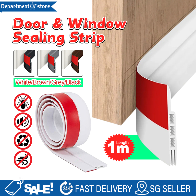 sg Silicone Gap Sealer Strip 1m - Window Glass Door Bottom Seal ...