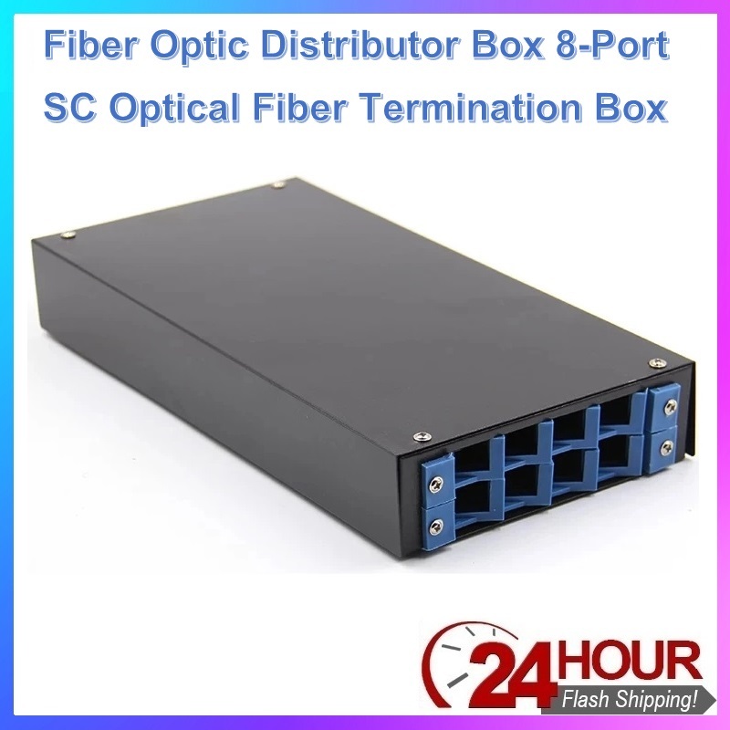Fiber Optic Distributor box 8-Port SC Optical Fiber Termination Box FC ...