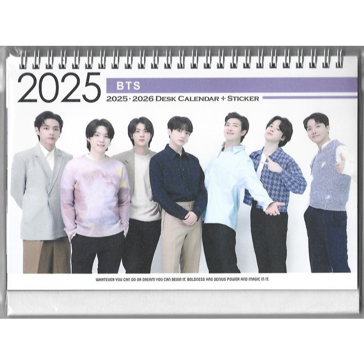 BTS Photo Calendar 2025 & 2026 KPOP 2024.11 Shopee Singapore