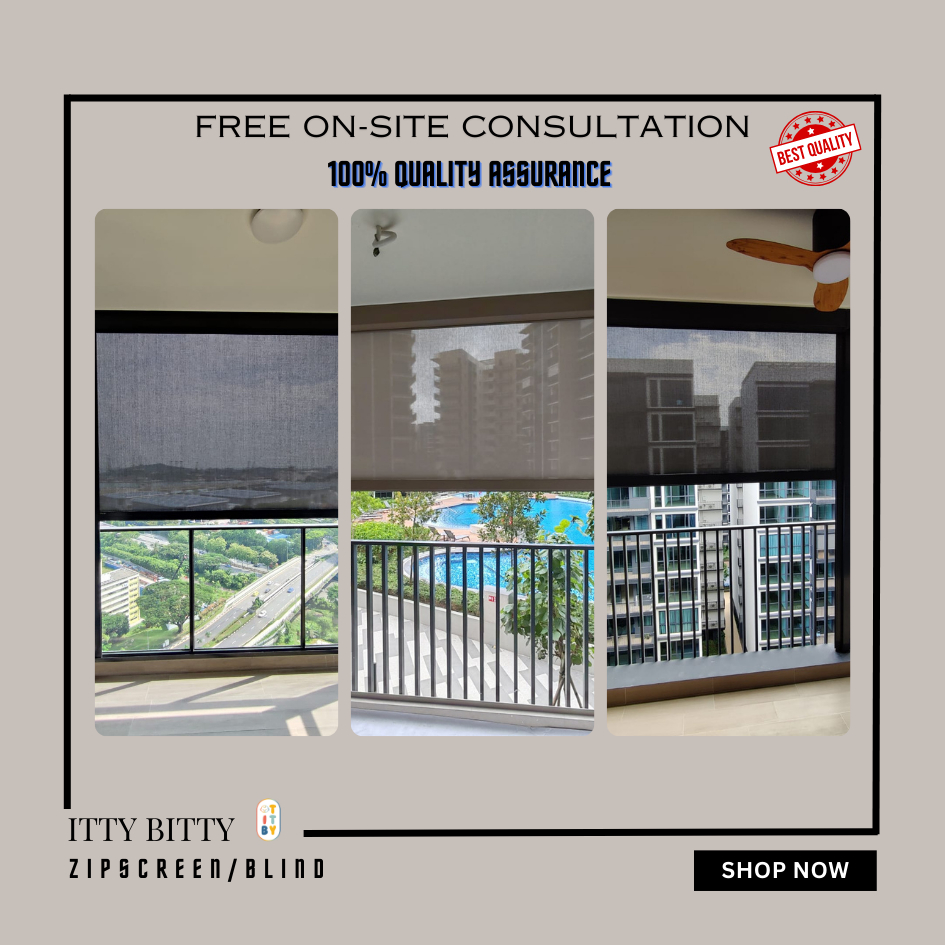 (Free Installation and Delivery) Motorized Zip Blinds / Zip blinds/ Zip ...