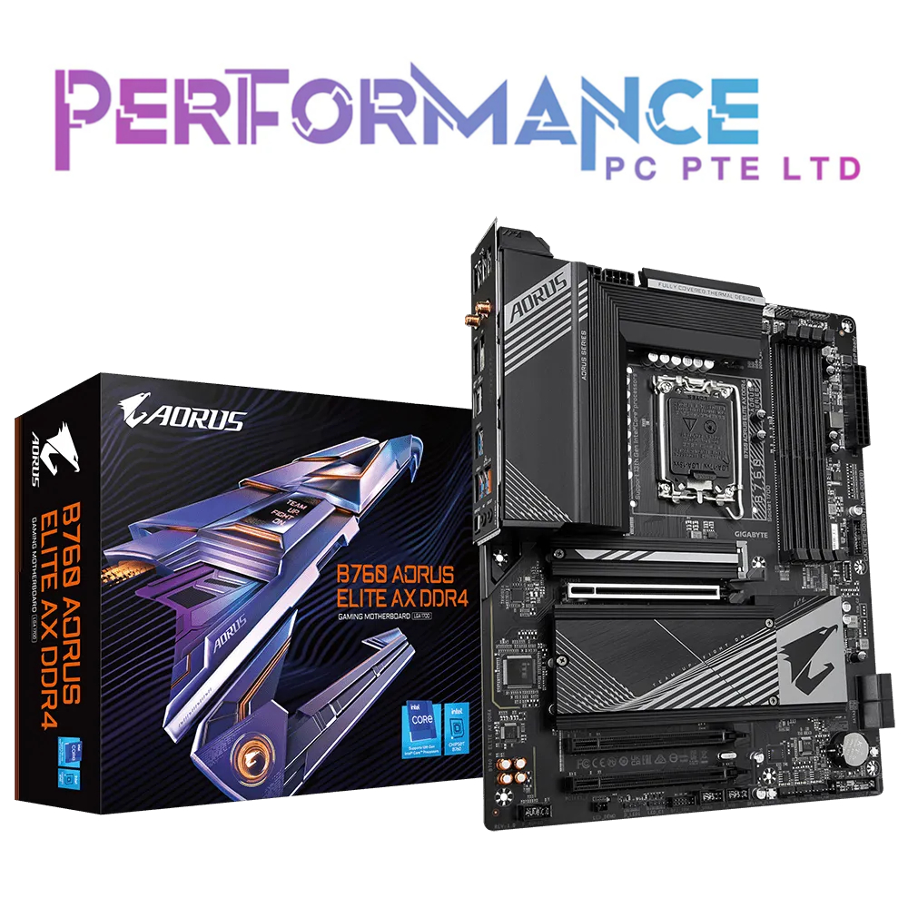 GIGABYTE B760 B 760 AORUS ELITE AX DDR4 ATX GAMING MOTHERBOARD (3 YEARS ...