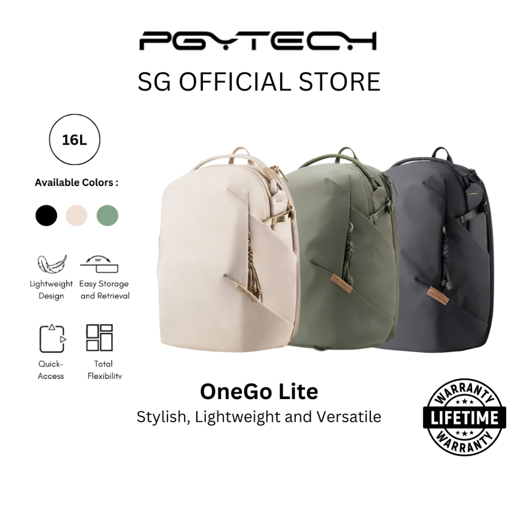 PGYTECH OneGo Lite Backpack 16L For Everyday Backpack Travel