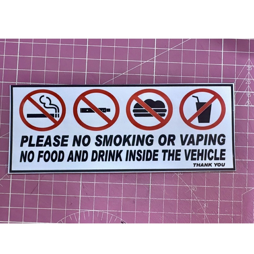 [SG SELLER] Car Motor Decal FASTEN YOUR SEAT BELT CAUTION / Do not ...