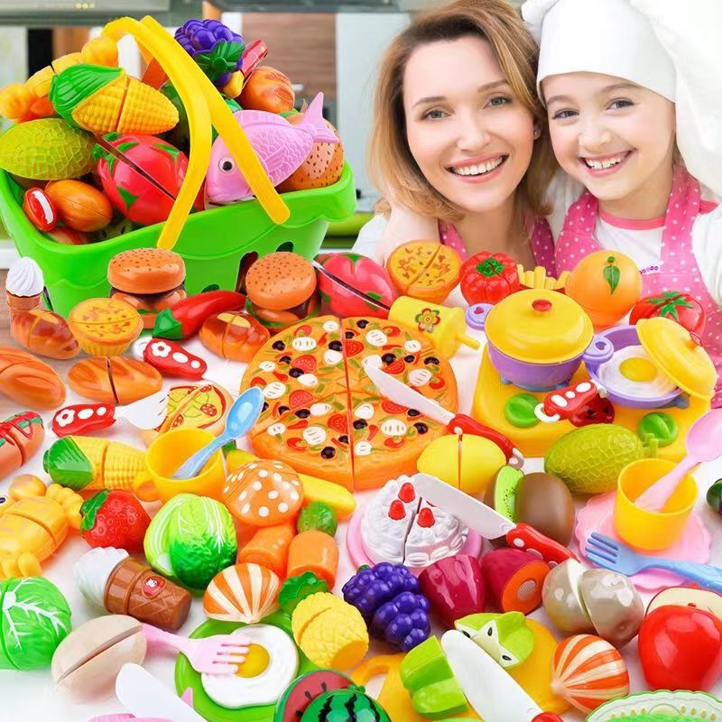 SG-spot】Fruit and vegetable model kitchen toys Simulated cutting