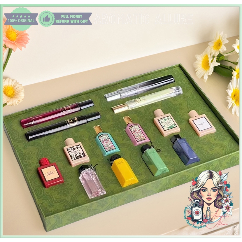 Gucci Flora Perfume Gift Set 14 in 1 (14 x 5ml) | Shopee Singapore