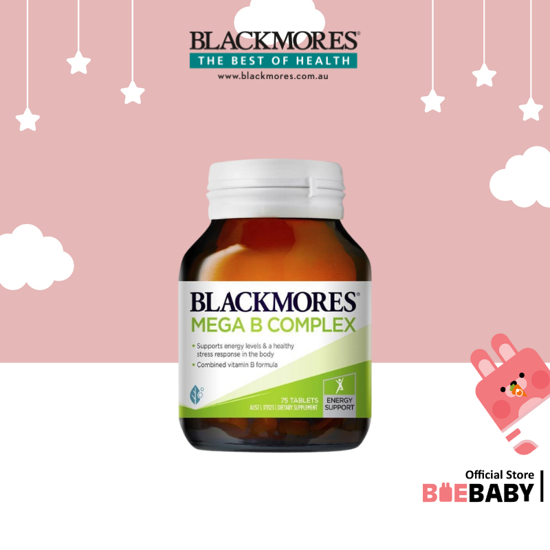 Blackmores Mega B Complex 31 / 75 Tablets [Baebaby.sg] | Shopee Singapore