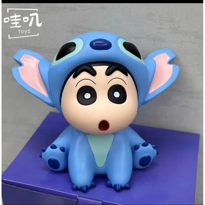 TOYS Cute Stitch Crayon Shin-chan 蜡笔小新 Large 40cm Figure Creative Anime ...
