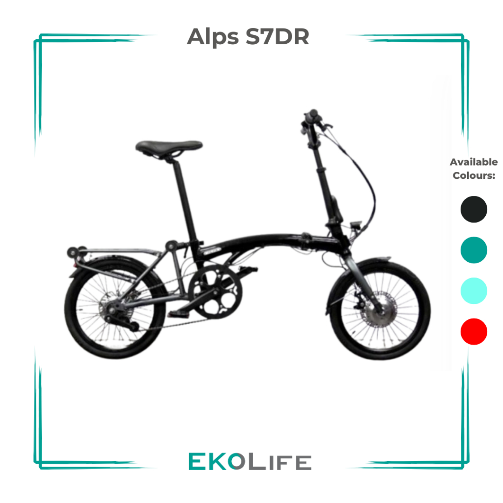lta approved electric bicycle singapore S3 |  7-Speed Foldable Commuter Bike S3:EP54 Snapcycle Roadtraveler PAB: The