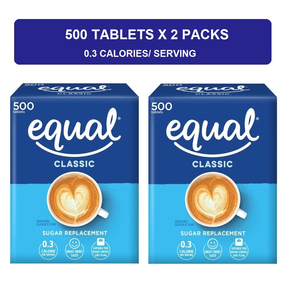 [SHIP FROM SG] EQUAL SWEETENER 500 TABLETS x 2 REFILL PACK - LOW ...