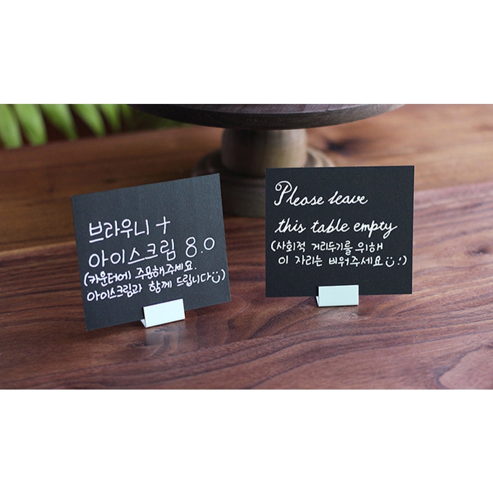 10 White Display Name Tag Holder Food Label Card Menu Stand Restaurant ...