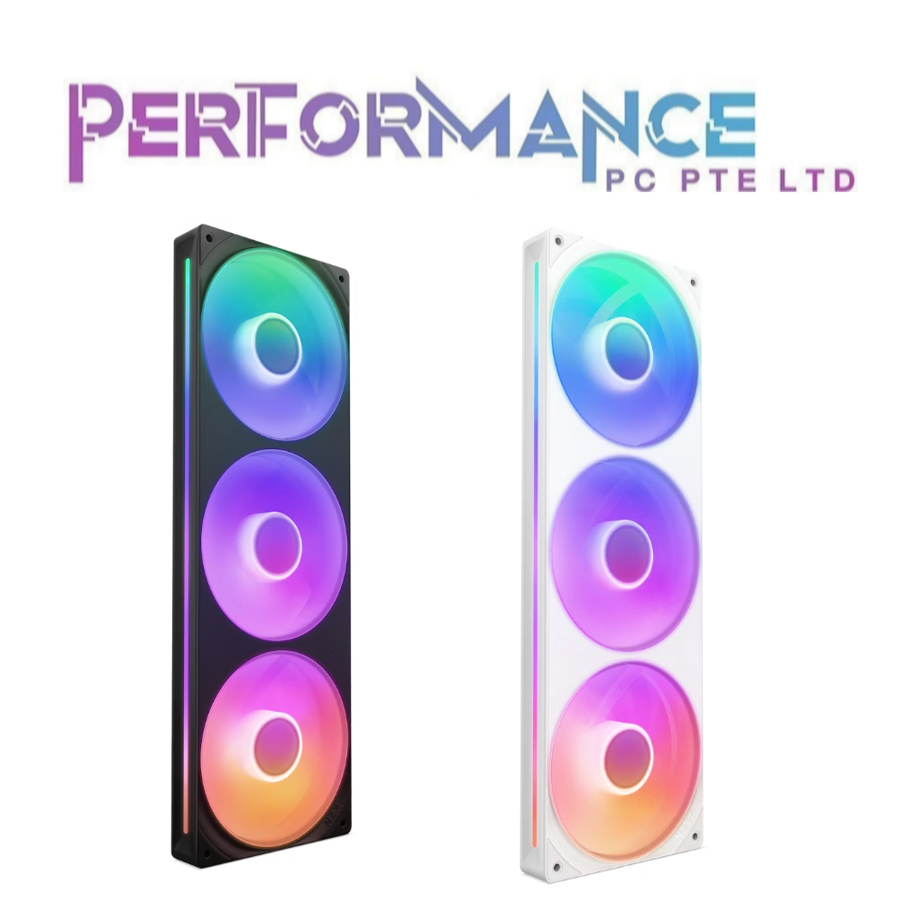 NZXT F240 / F360 RGB Black / White Core Single-Frame RGB Fan Unit (5 ...