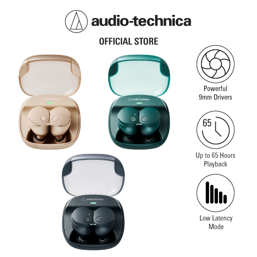 Audio-Technica ATH-CKS50TW2 True Wireless Earbuds Solid Bass
