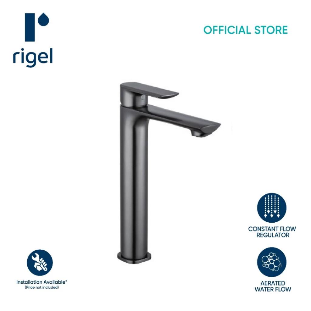 RIGEL Gunmetal Basin Mixer Tall Tap MXB721101X (GUN) | Shopee Singapore