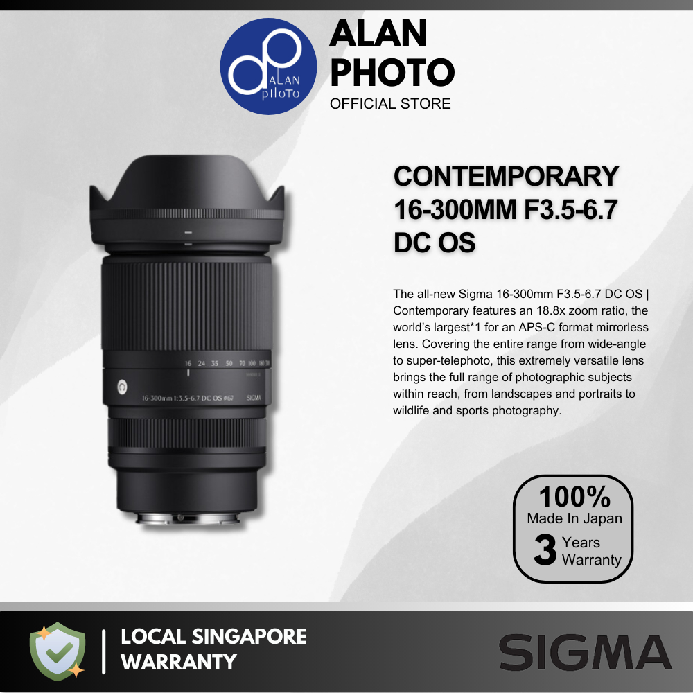 Sigma 16-300mm F3.5-6.7 DC OS Contemporary Lens | Sigma Singapore