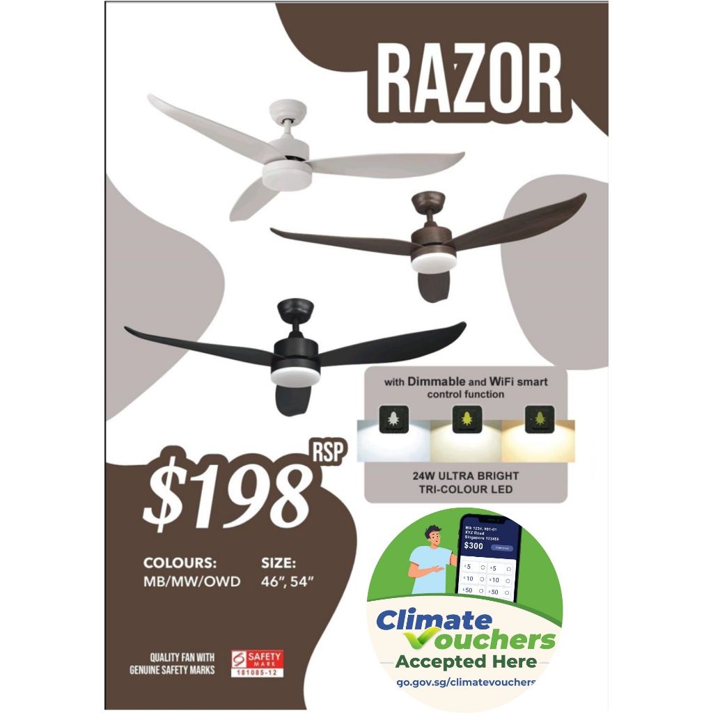 [CLIMATE VOUCHER] Razor Fan | Shopee Singapore