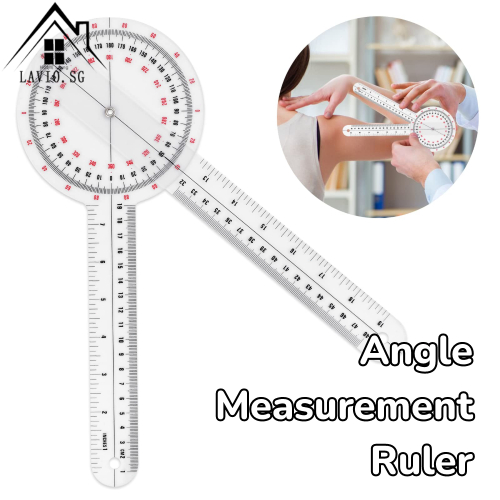 [SG] 3/6pcs 6/8/12 Inch Physio Goniometer Joint Ruler Angle Measurement ...