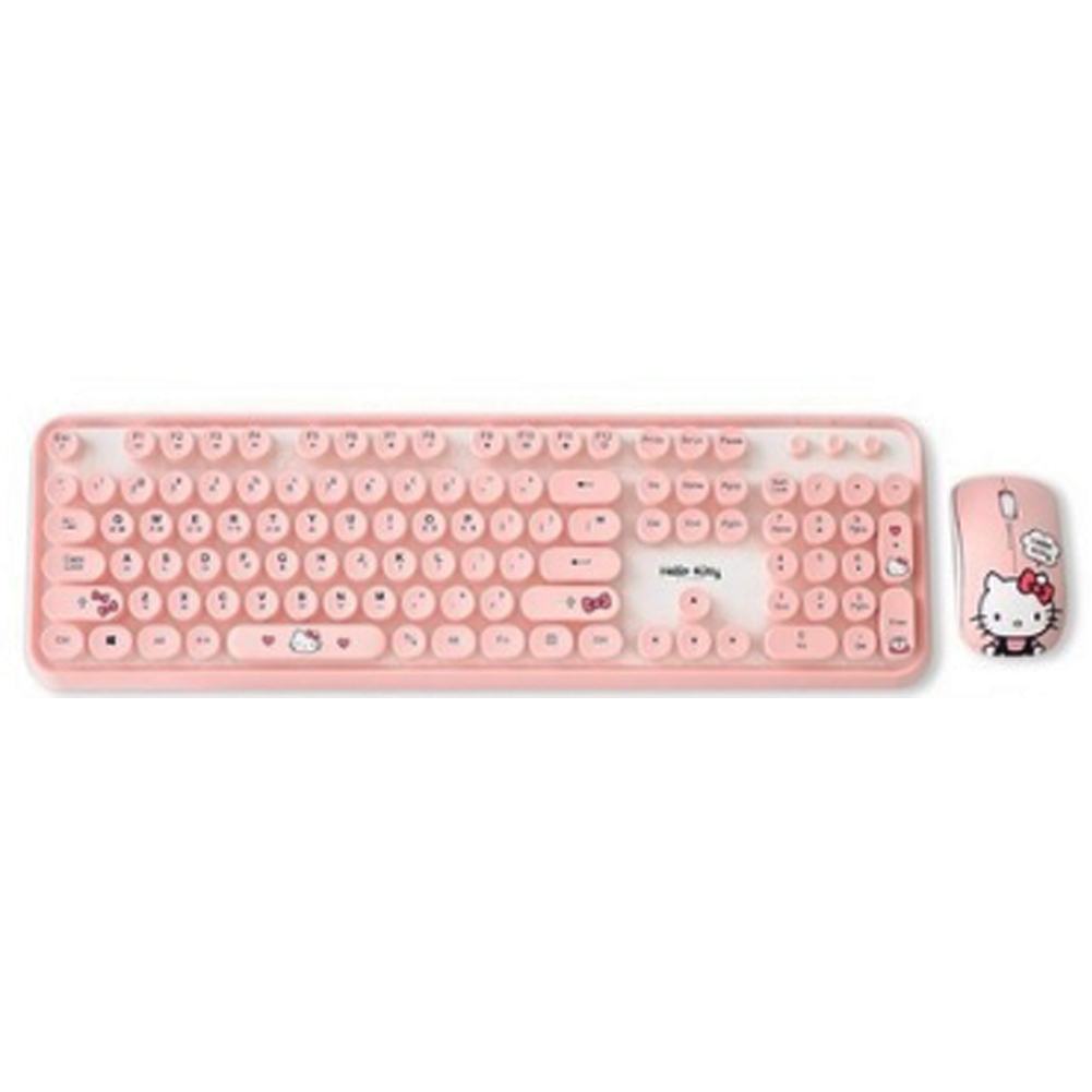 Digital Ventus Hello Kitty Retro Keyboard + Mouse Set, Keyboard Korean ...