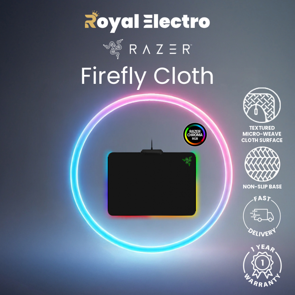 Razer Firefly Cloth Edition - Gaming Mouse Mat 雷蛇硬质鼠标垫 | Shopee Singapore
