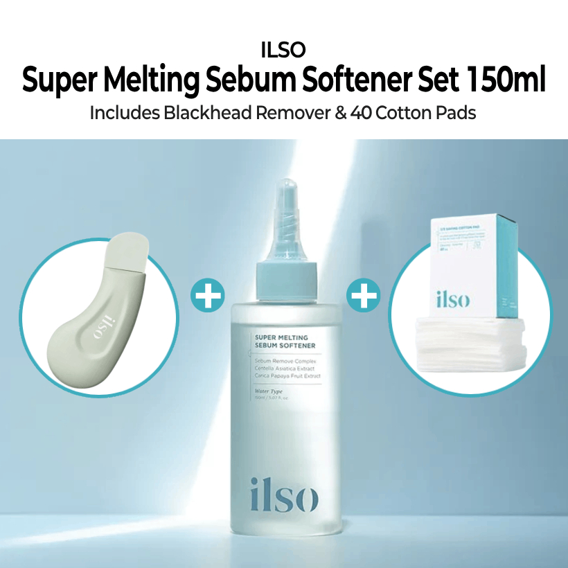 ILSO Super Melting Sebum Softener Set 150ml | Includes Blackhead ...