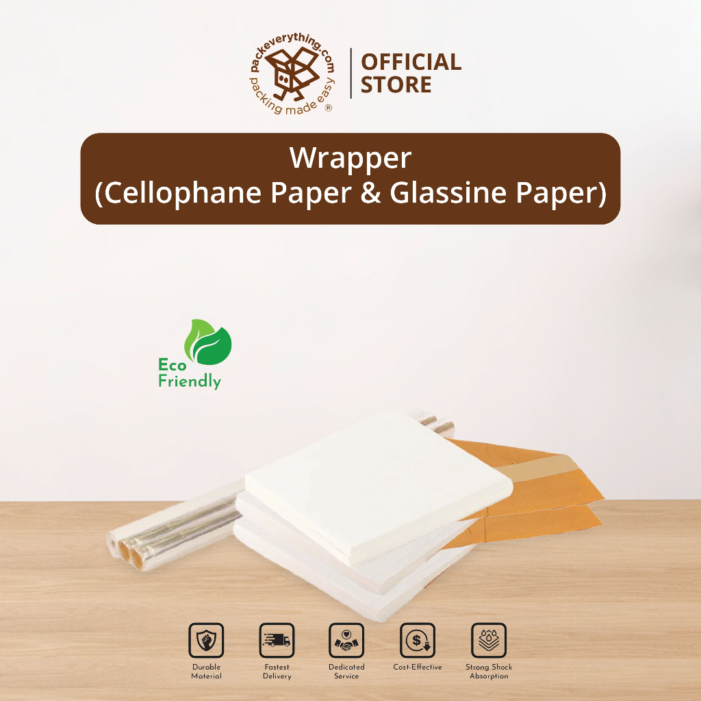 PACKEVERYTHING Cellophane Paper Glassine Paper | Gift Wrappings Packing ...