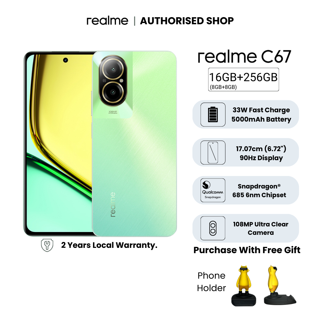 realme C67 Mobile Phone New | 8GB + 256GB | 33W SuperVOOC Charge ...
