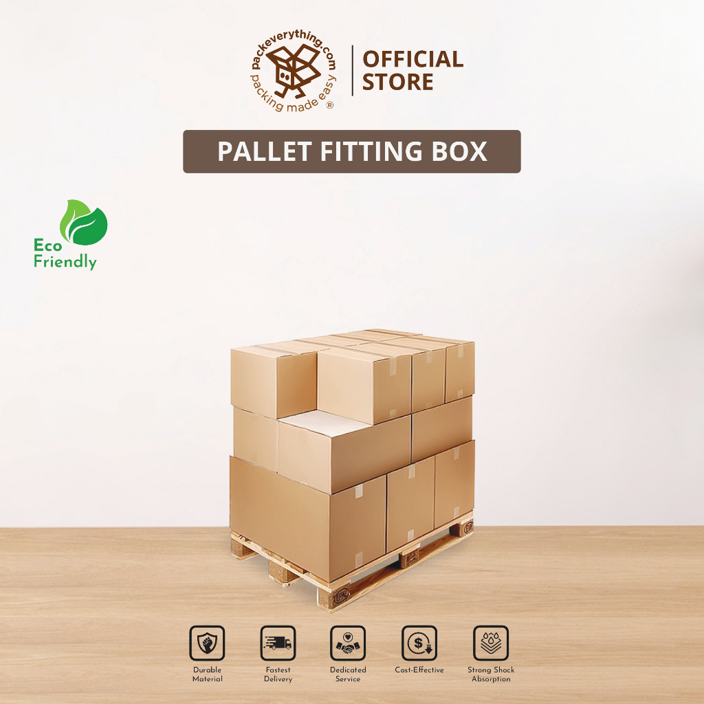 PACKEVERYTHING Pallet Fitting Box | Heavy Box | Shipping Moving House ...