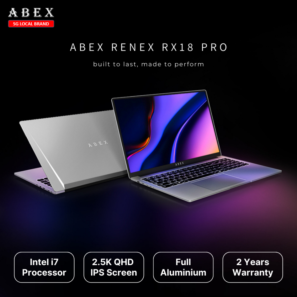 ABEX RENEX RX18 PRO / i7-13620H / Nvidia RTX 2050 / 64GB RAM / 2TB SSD ...