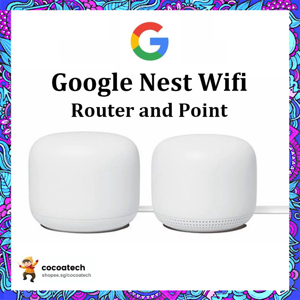  Google Nest WiFi Router (2nd Gen) – up to 5400 Sqft Coverage - Local 