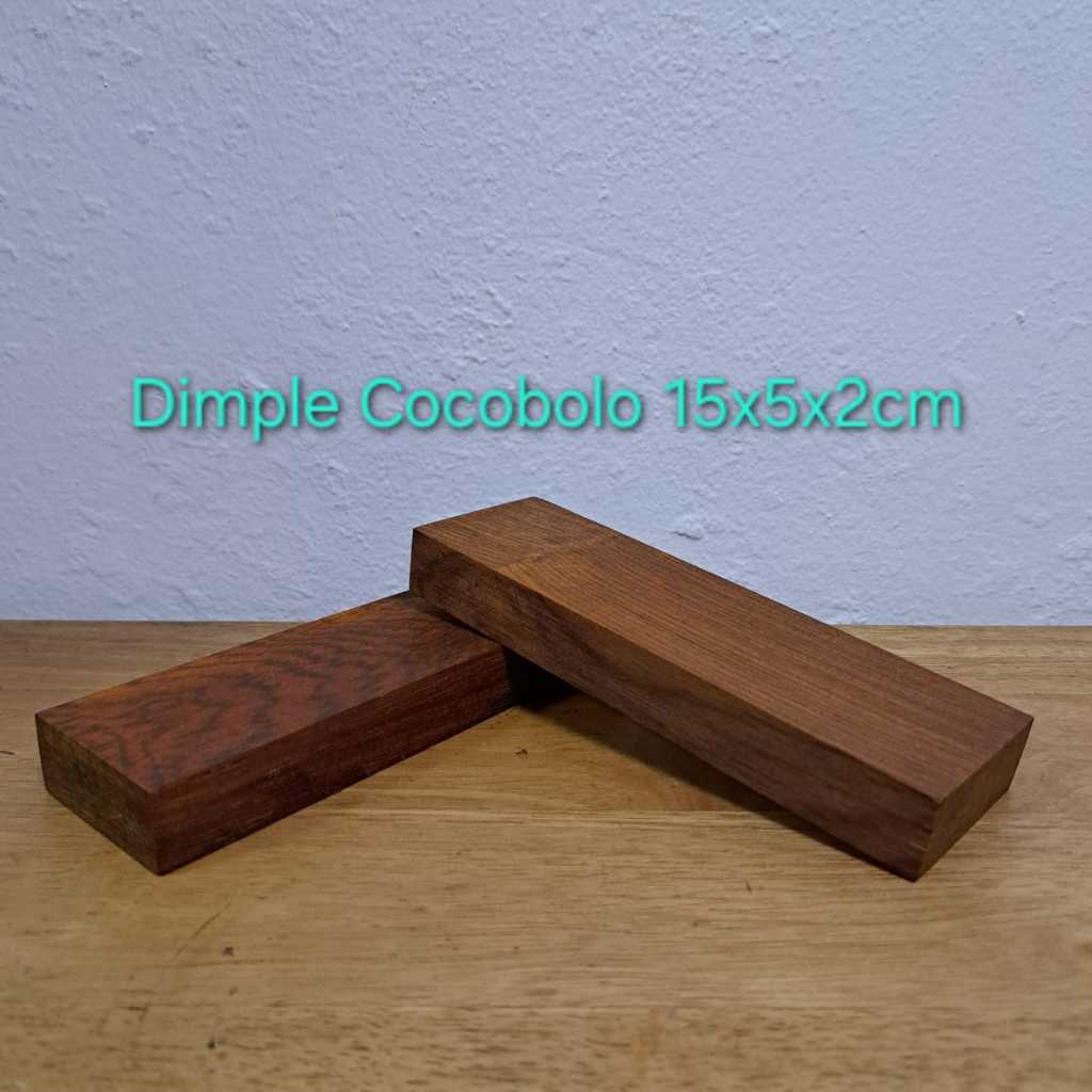 Dimple Cocobolo DIY Wood Carving 15x5x2cm DIY Handle Scale Figurines ...