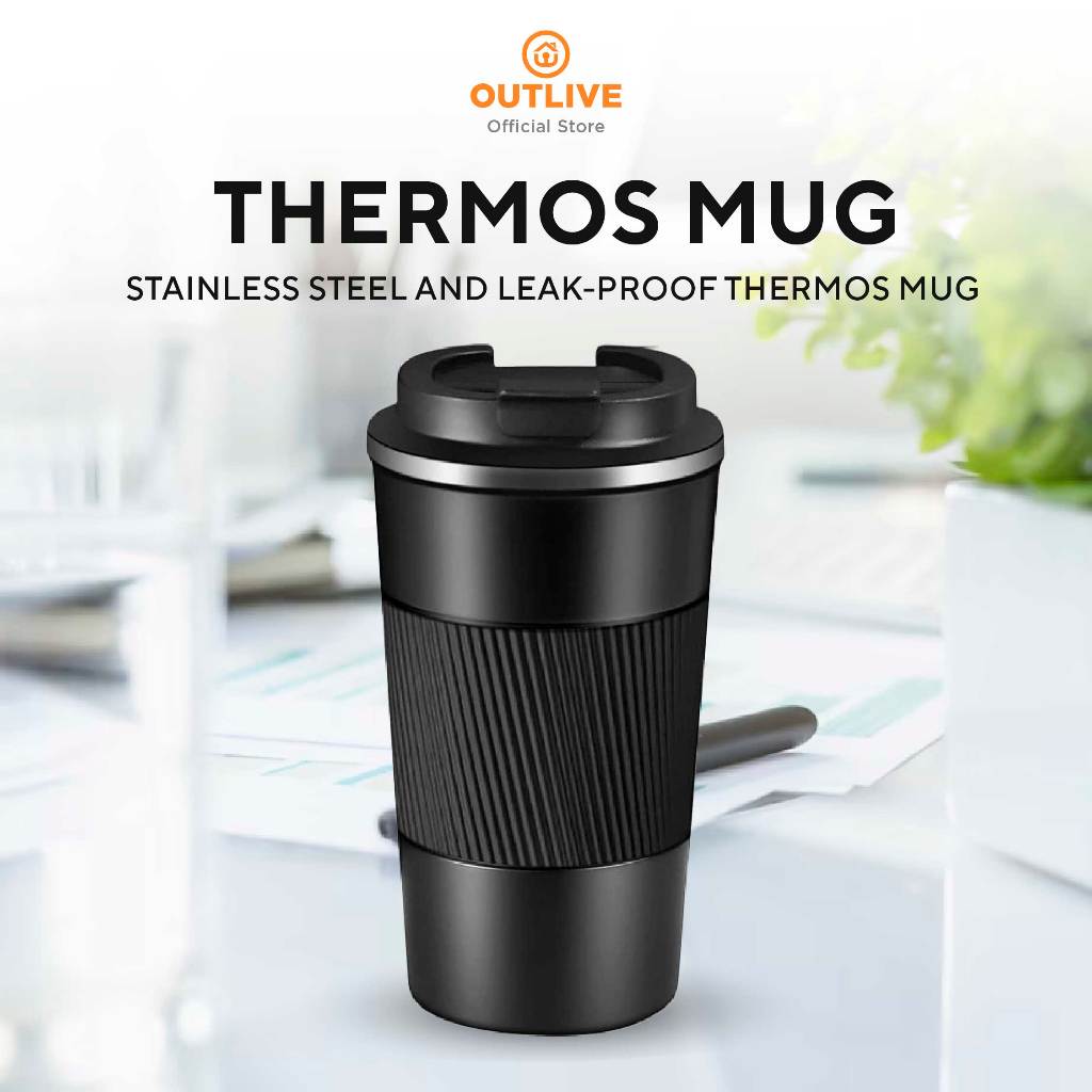 510ML Stainless Steel Thermos Mug Leak-Proof Thermos Coffee Vacuum