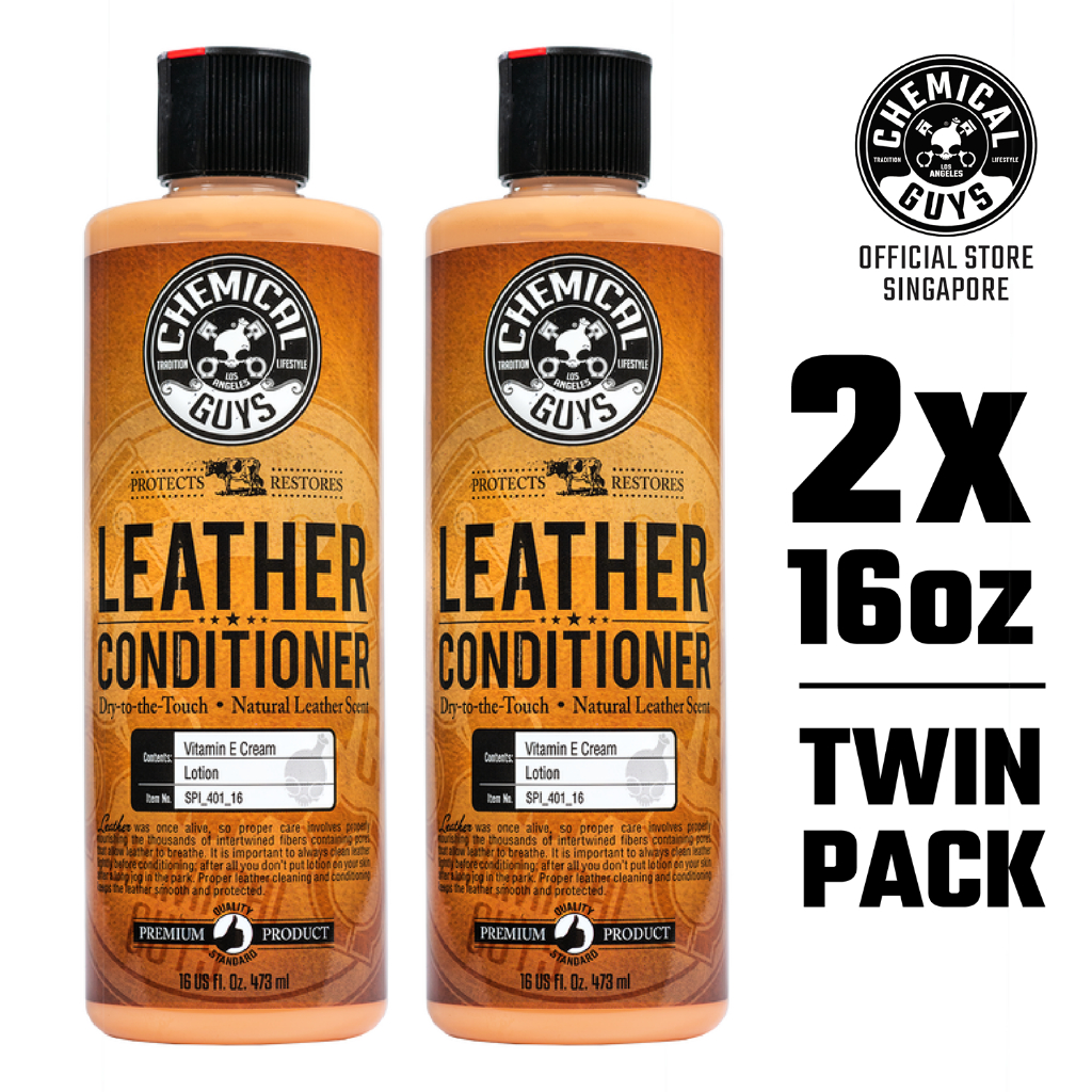 Chemical Guys Leather Conditioner 16oz (Twin Pack) | Shopee Singapore
