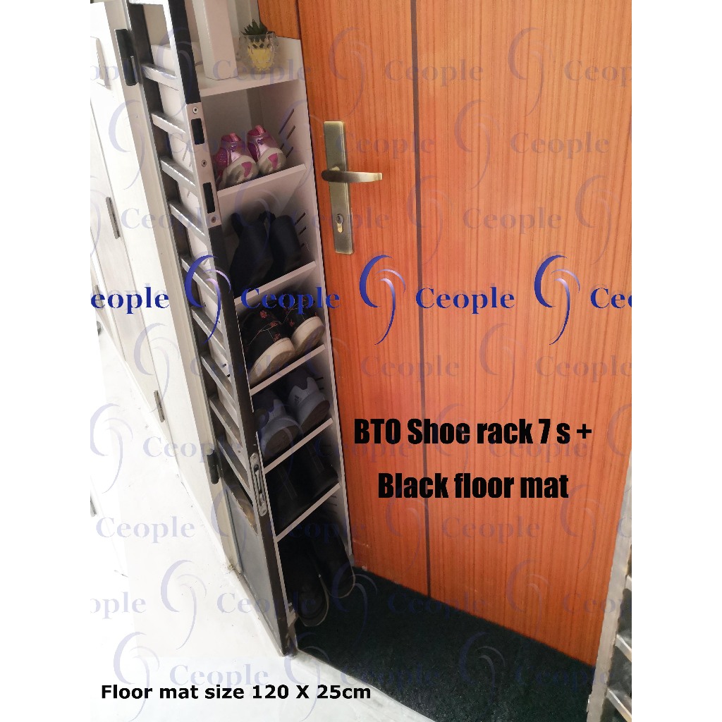 Exclusive package BTO shoe rack and door gap mat/ white color shoe