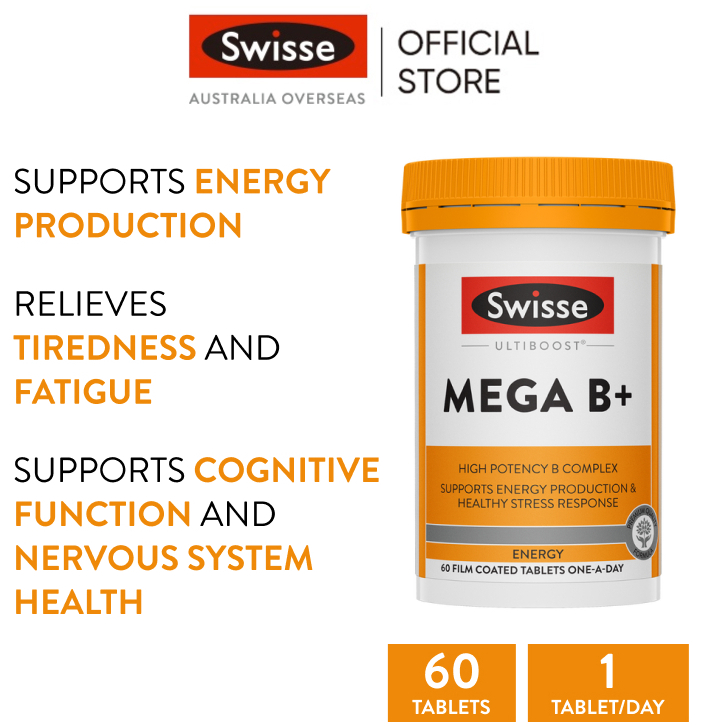 Swisse Ultiboost Mega B+ Tablets 60 pack