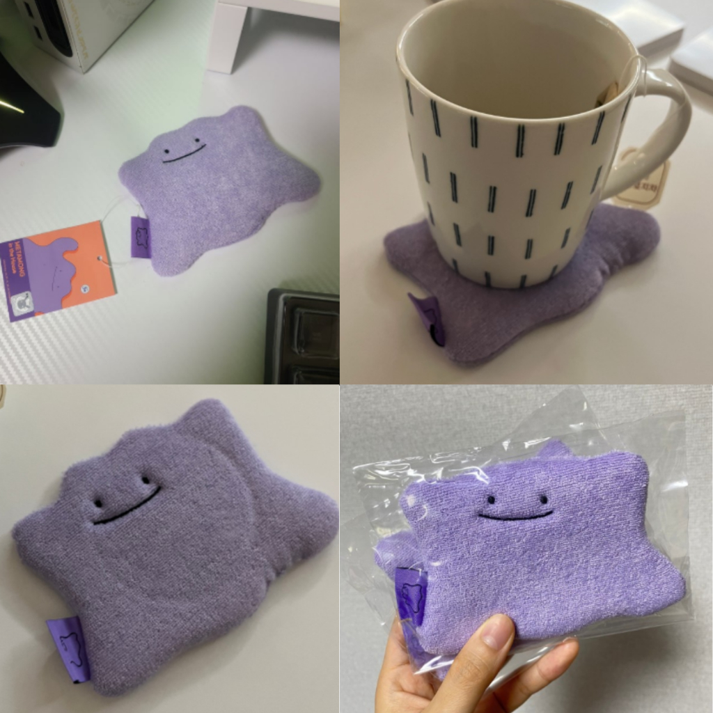 Pokemon Ditto Cute Mini Fabric Tea Coaster | Shipped to Korea ...