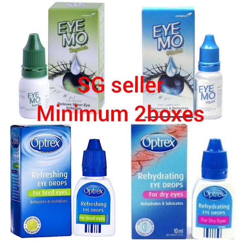 Optrex and Eyemo (Refreshing, Rehydration, Regular & Moist) | Shopee ...