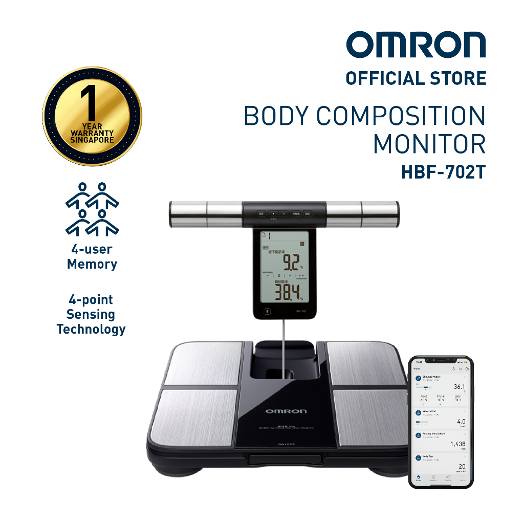 OMRON Body Composition Monitor HBF-702T [1 year warranty
