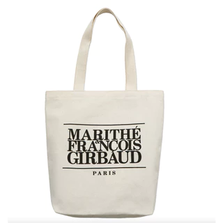 Marithe☆REGULAR LOGO LAYERED TOTE BAG （2color） REGULAR LOGO LAYERED TOTE BAG black - MARITHE FRANCOIS GIRBAUD