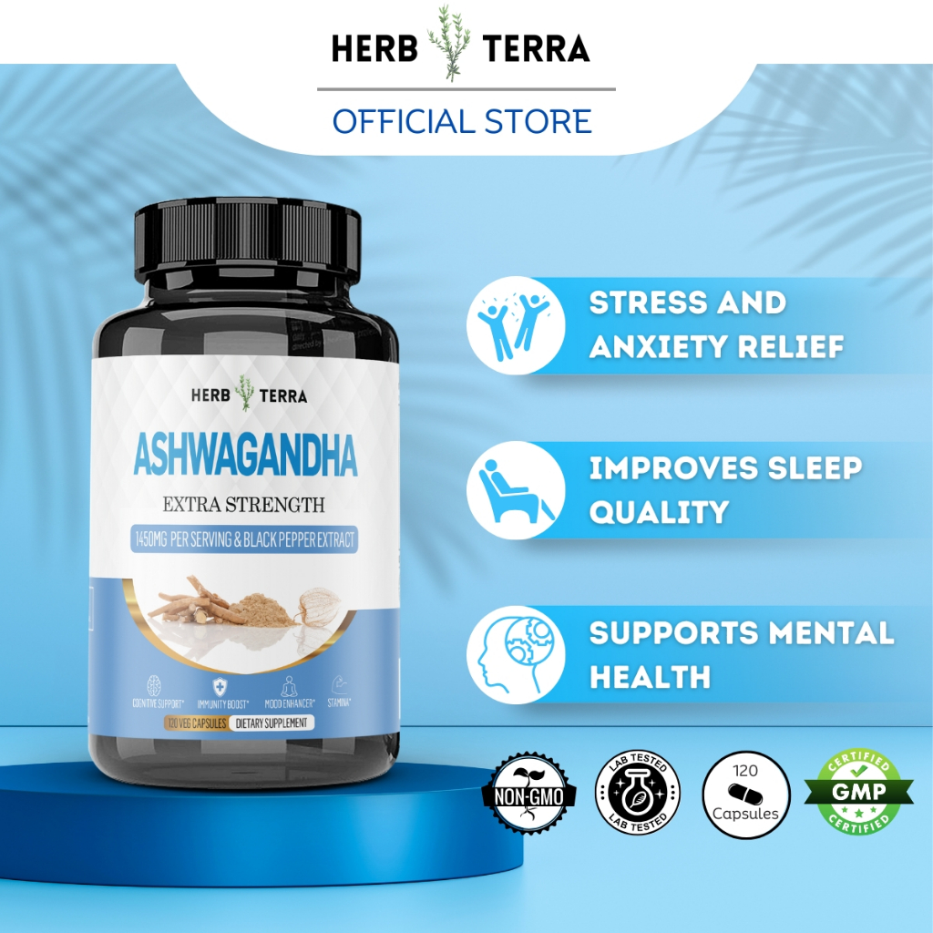 Fresh Look at Herb Terra Ashwagandha Extra Strength 1450Mg Capsules