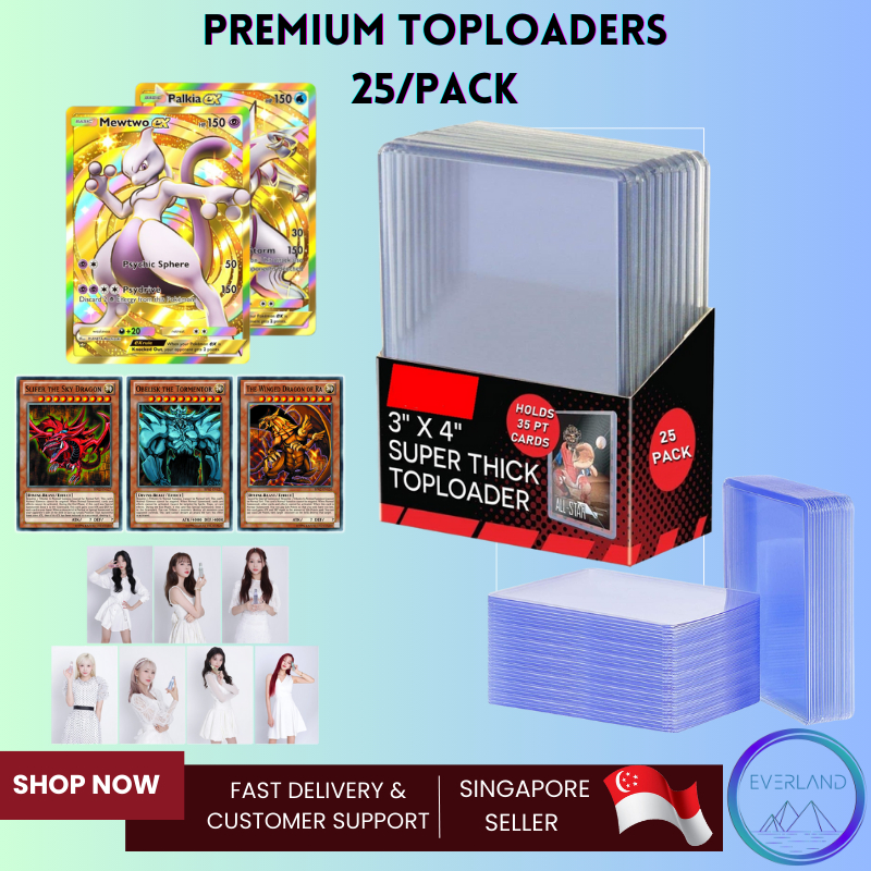 SG CORmake TCG Toploader Hard Card Sleeves | Card Protector for Pokemon MTG  Yugioh Trading Cards | Shopee Singapore