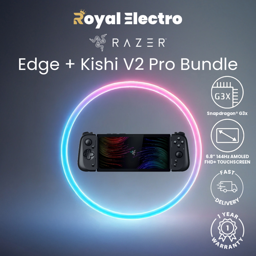 EXCLUSIVE] Razer Edge WiFi Gaming Handheld Console + Kishi V2 Pro