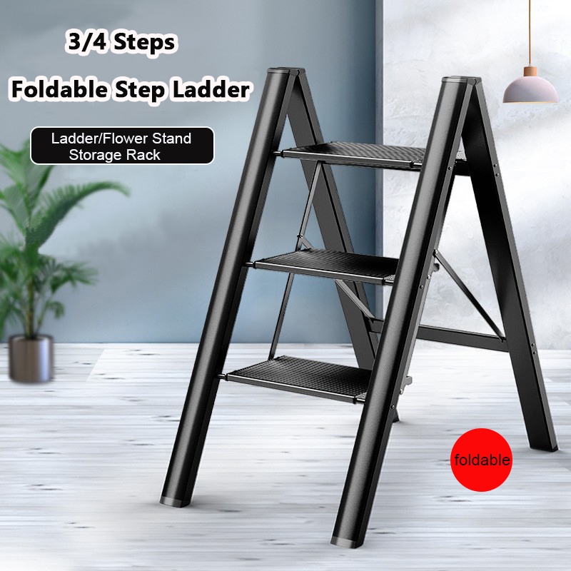 Ayuqi--4 Steps Foldable Step Ladder Multifunctional Small Stepping ...