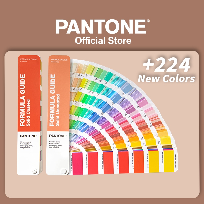 Pantone Official] Formula Guide Set | Coated & Uncoated 2 guides